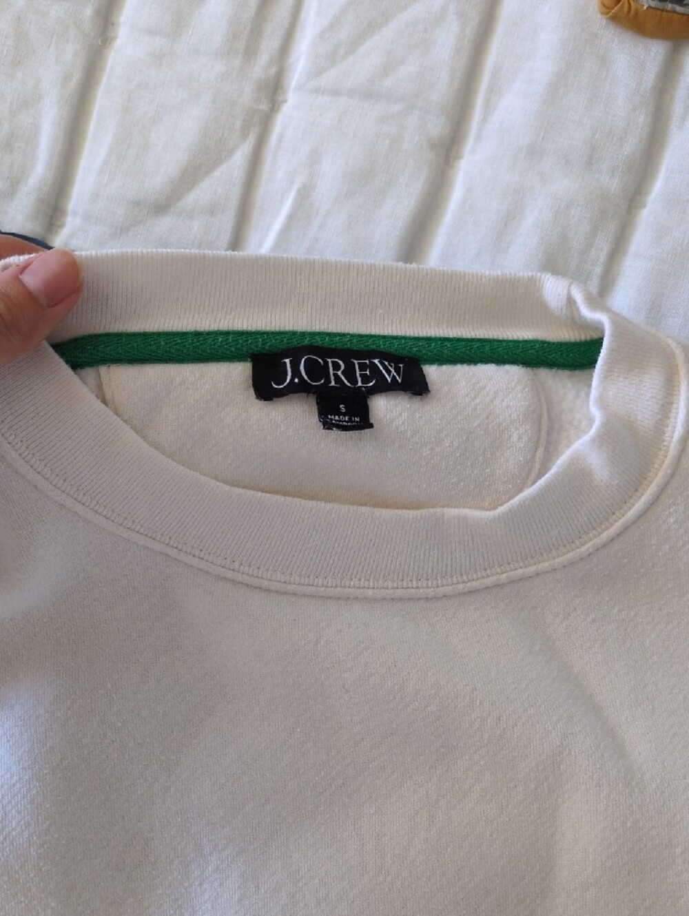 J. Crew White Crewneck Sweatshirt, Small - Picture 2 of 15